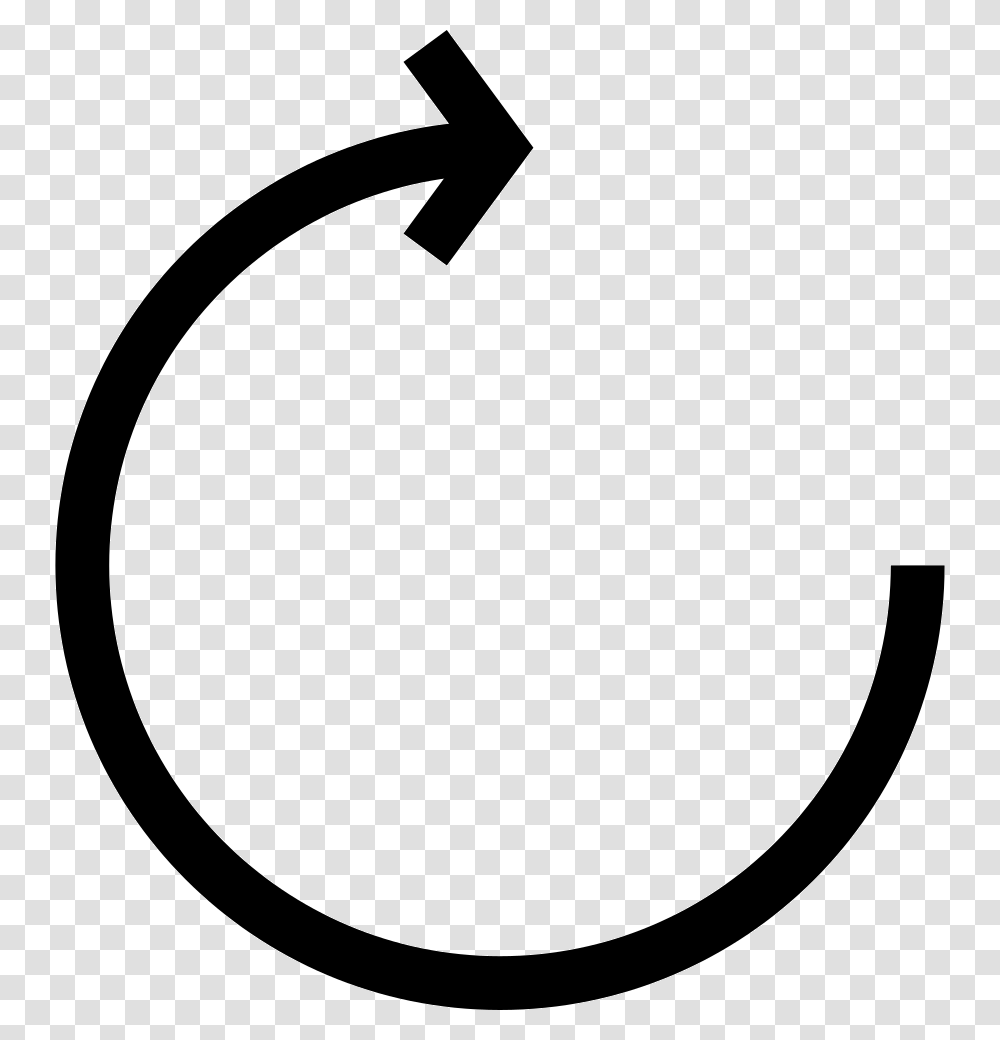 Circular Arrow With Clockwise Rotation Comments Clockwise Rotation, Number, Recycling Symbol Transparent Png