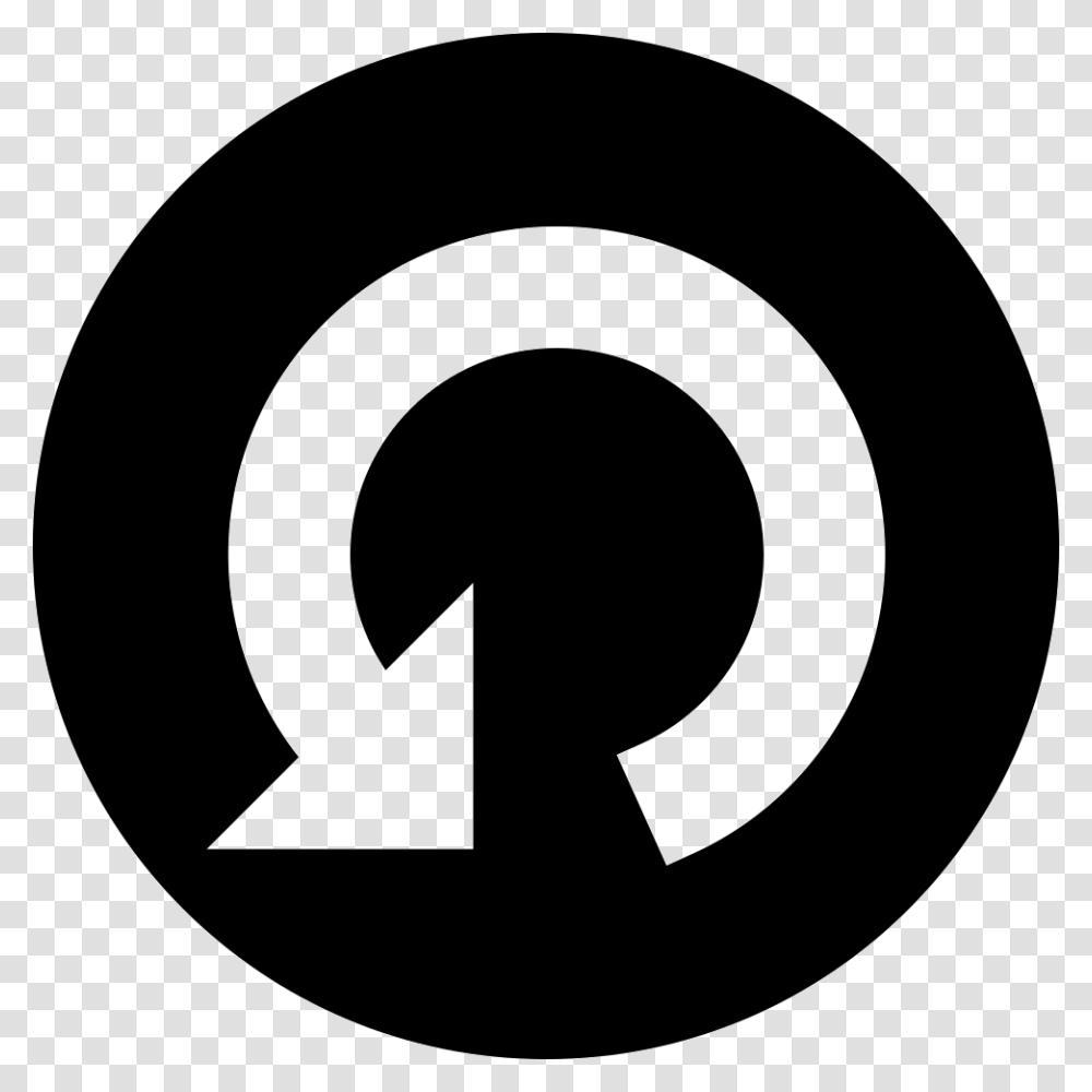 Circular Border Clipart White Circle Arrow Icon, Alphabet, Ampersand Transparent Png