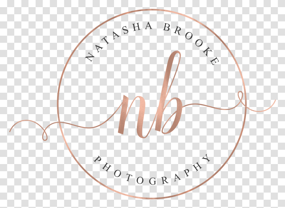 Circular Logo For Natasha Brooke Photography Llc In Circular Photography Logo, Handwriting, Label, Alphabet Transparent Png