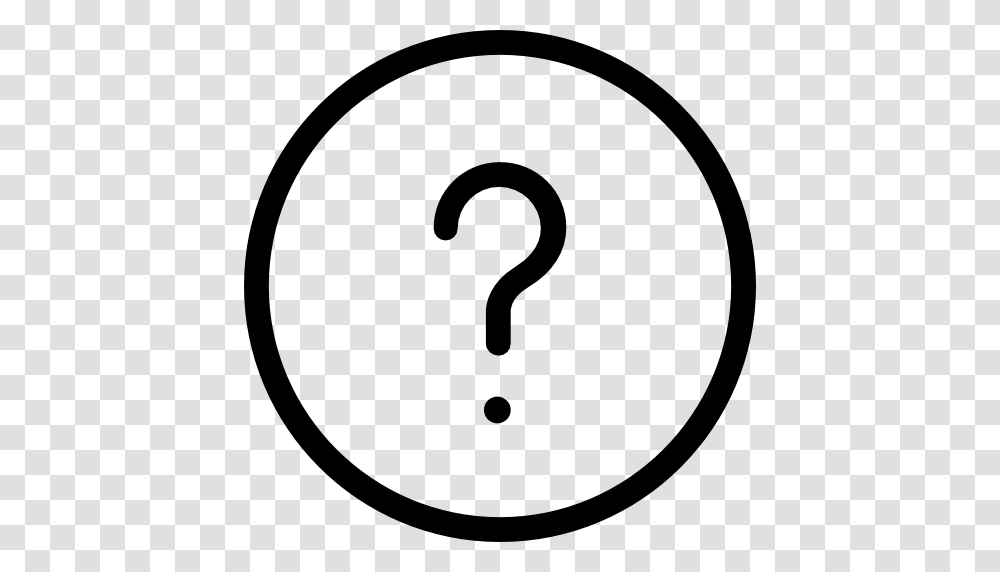 Circular Question Mark Button, Number, Logo Transparent Png