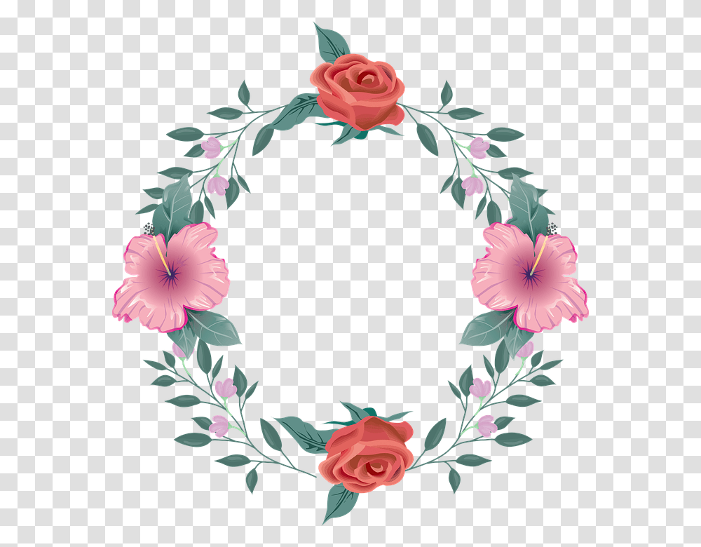 Circulo De Rosas, Floral Design, Pattern Transparent Png