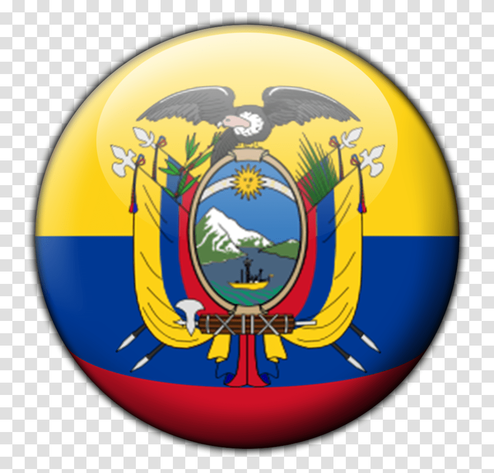 Circulo Rojo Ecuador Flag Country Shape, Logo, Trademark, Helmet Transparent Png