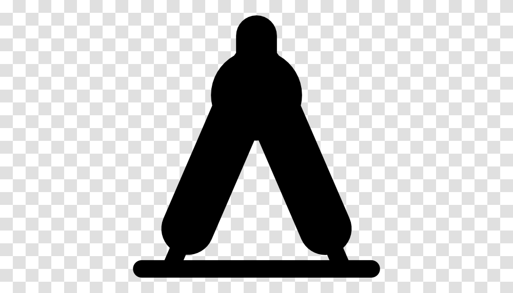 Circumference Flat Icon, Silhouette, Person, Human, Kneeling Transparent Png