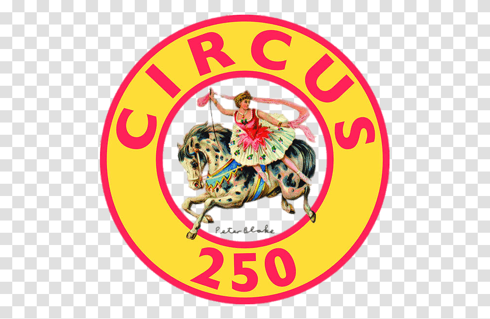 Circus 250 Logo With Horse Clip Arts Circus 250 Logo, Leisure Activities, Person, Adventure, Hula Transparent Png