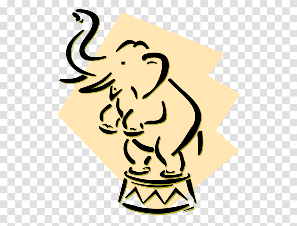 Circus Elephant Vector Image Animal Figure, Poster, Advertisement, Text, Symbol Transparent Png