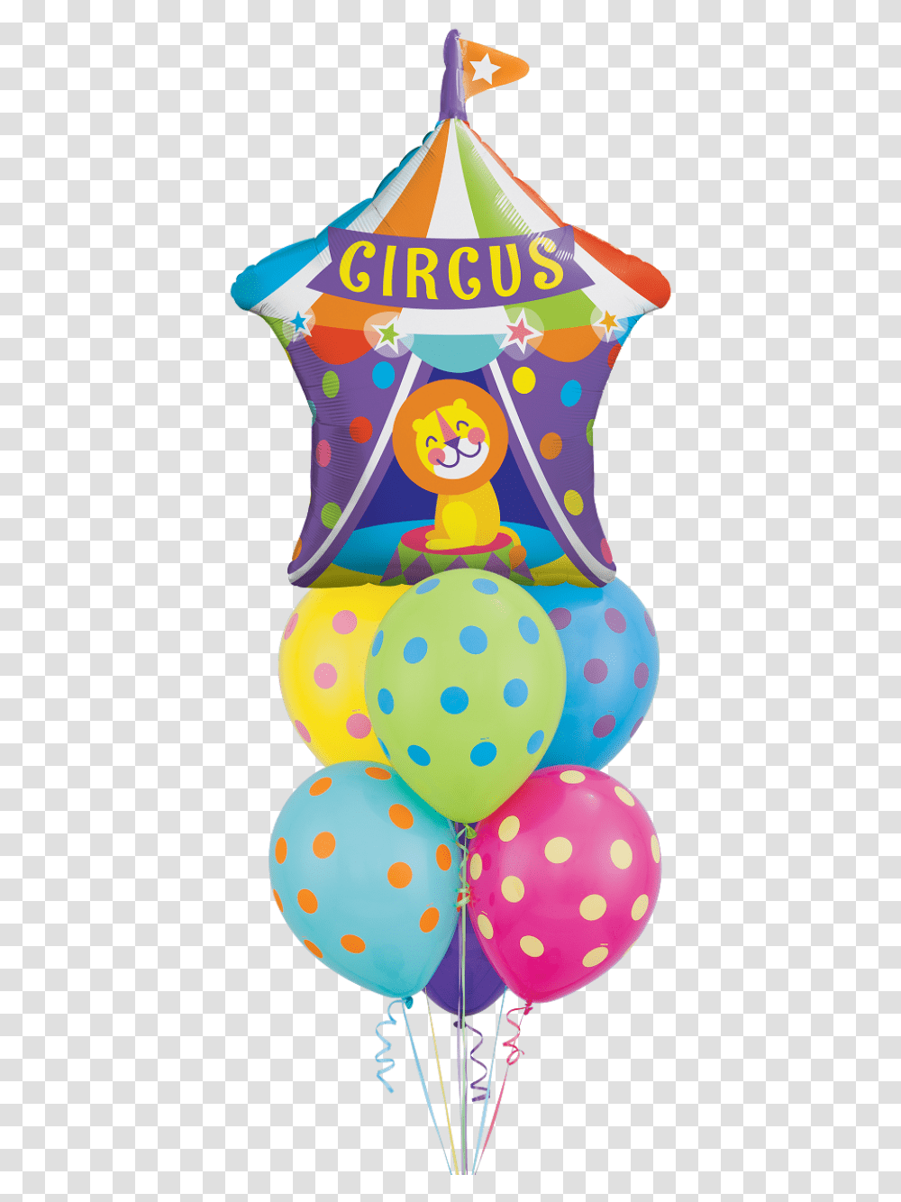 Circus Lion Circus, Ball, Balloon, Texture, Polka Dot Transparent Png