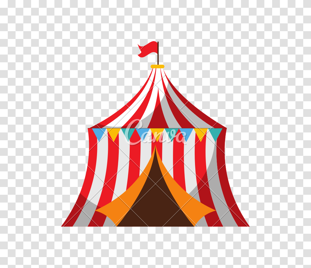 Circus Tent Isolated Icon, Leisure Activities, Flag, Camping Transparent Png
