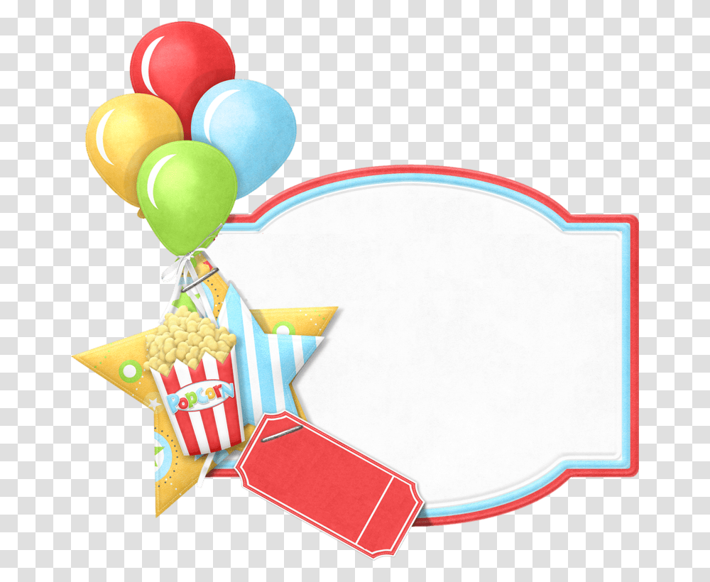 Circus Ticket Border Clip Art, Balloon, Star Symbol Transparent Png