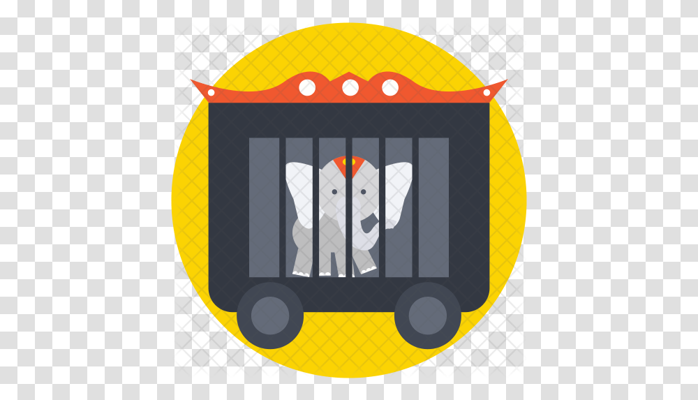 Circus Wagon Icon Illustration, Logo, Symbol, Trademark, Dog Transparent Png