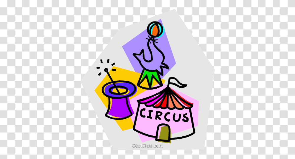 Circus With Trained Seals And Magic Hat Royalty Free Vector Clip, Paper, Performer Transparent Png