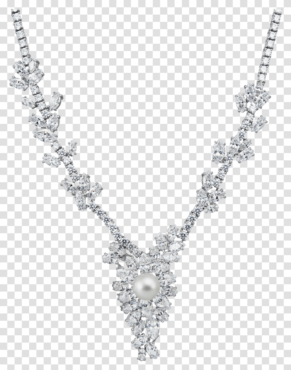 Ciro Jewelry Black Tie Annabelle Necklace Silver White Necklaces, Accessories, Accessory, Diamond, Gemstone Transparent Png