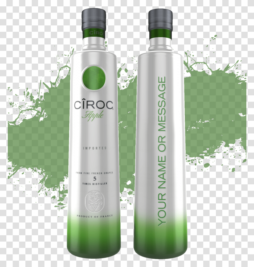 Ciroc Bottle Black Paint Splatter, Liquor, Alcohol, Beverage, Drink Transparent Png