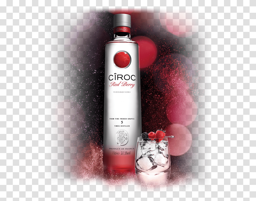 Ciroc Red Berry Flavoured Vodka Download, Liquor, Alcohol, Beverage, Drink Transparent Png