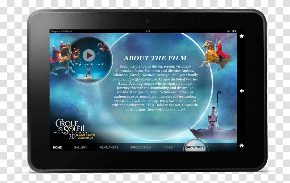 Cirque Du Soleil Landscape Kindle Fire About, Monitor, Screen, Electronics, Display Transparent Png