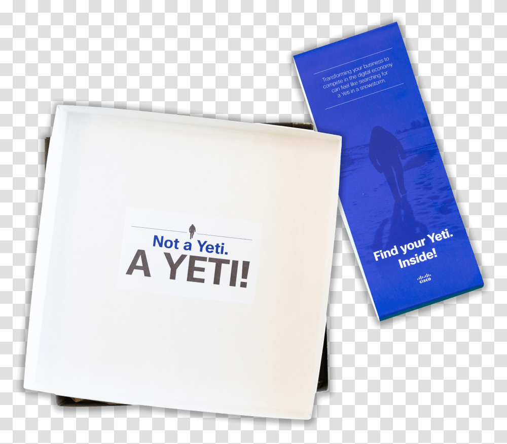 Cisco Yeti Marketing Campaign Book Cover, Paper, Business Card, File Folder Transparent Png