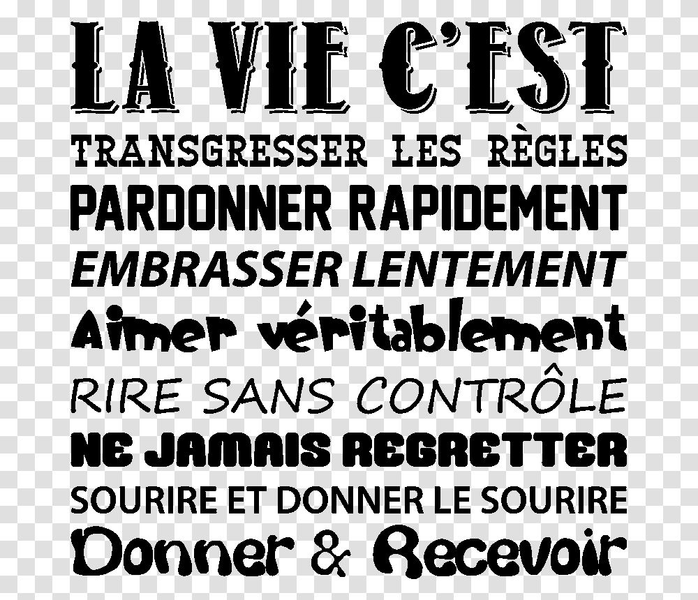 Citation Transgresser Les Rgles, Word, Letter, Flyer Transparent Png