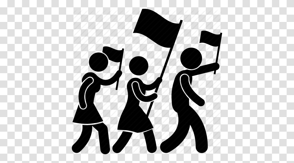 Citizen Democracy Flag Independence Marching Patriotism, Piano, Crowd, Pedestrian, Parade Transparent Png