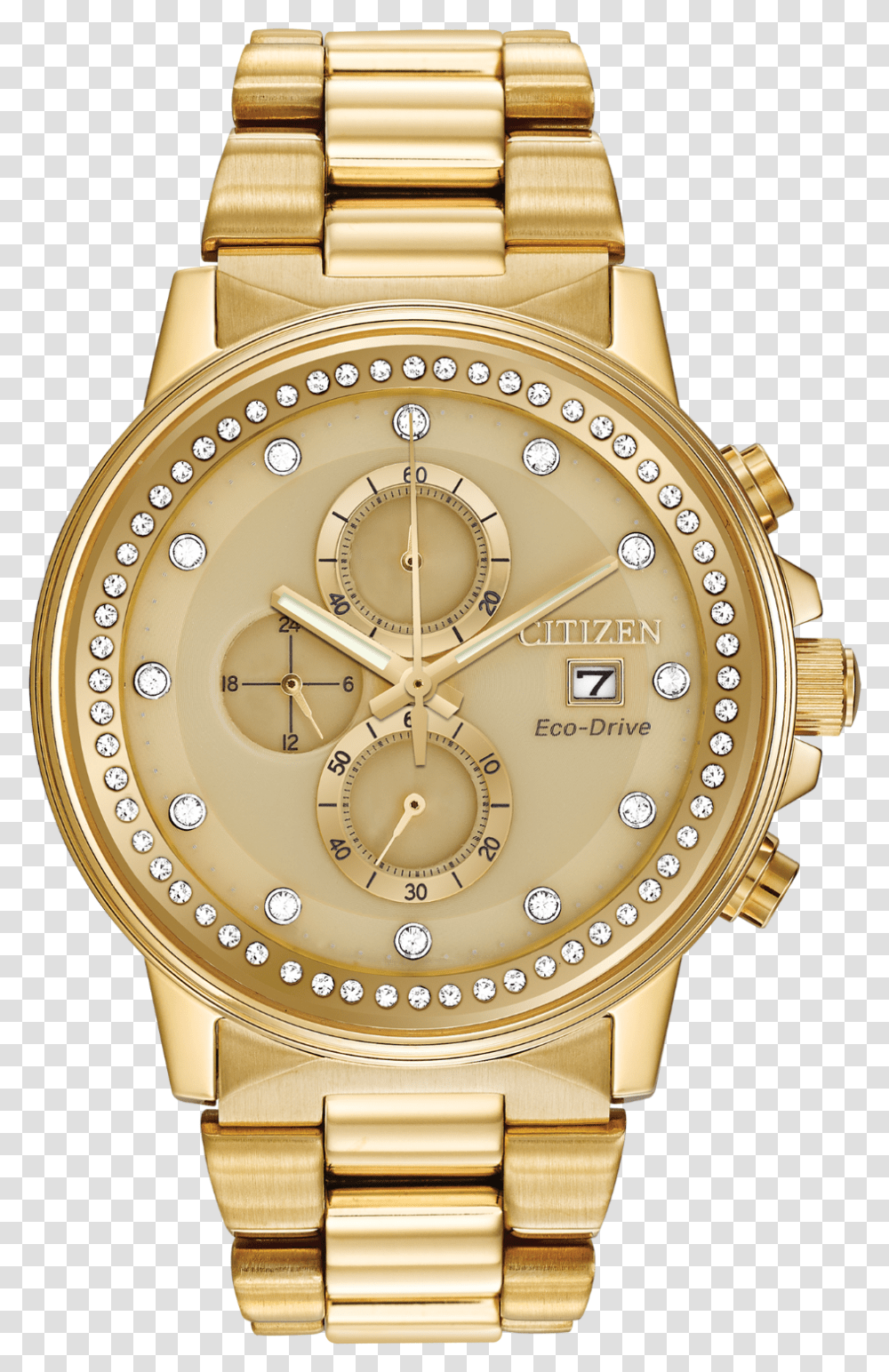 Citizen Gold Watch With Diamonds Citizen Watch With Bracelet, Wristwatch, Clock Tower, Architecture, Building Transparent Png