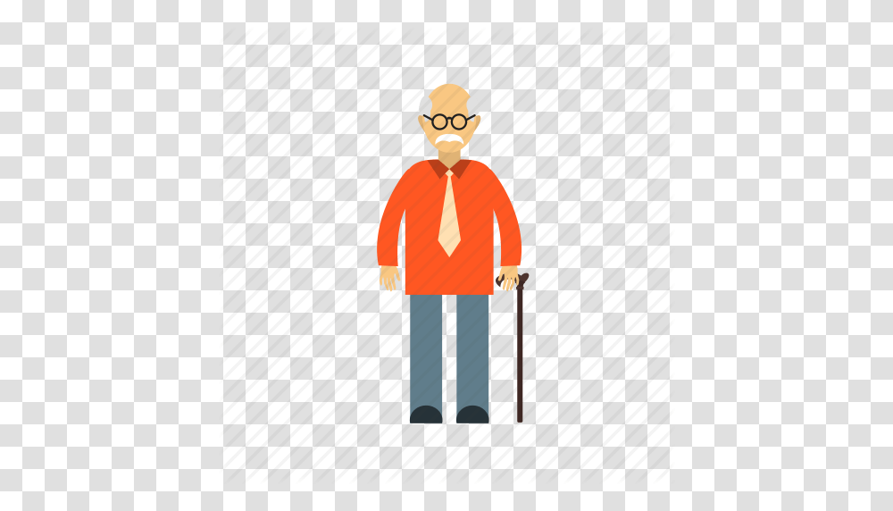 Citizen Grandfather Male Man Old People Senior Icon, Standing, Person, Pants Transparent Png