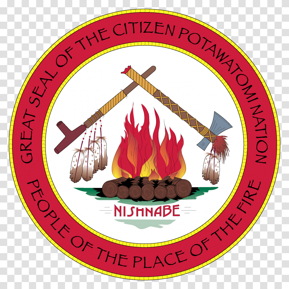Citizen Potawatomi Nation Seal, Label, Logo Transparent Png