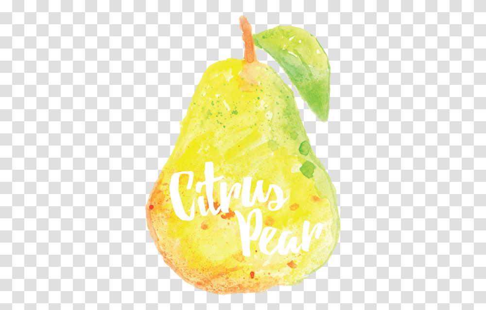 Citrus Pear Logo Natural Foods, Plant, Fruit Transparent Png