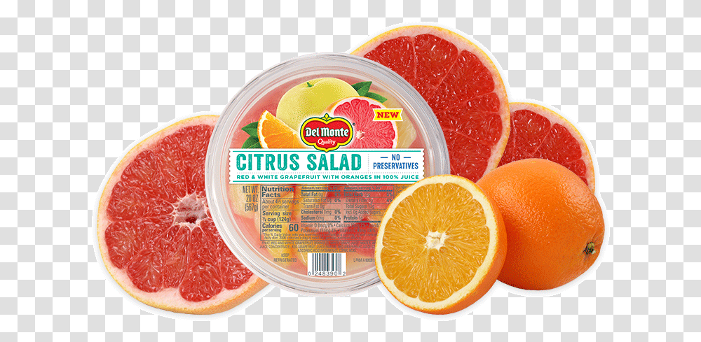 Citrus Salad Bowl Del Monte Fruit Bowl Grapefruit, Citrus Fruit, Produce, Food, Plant Transparent Png