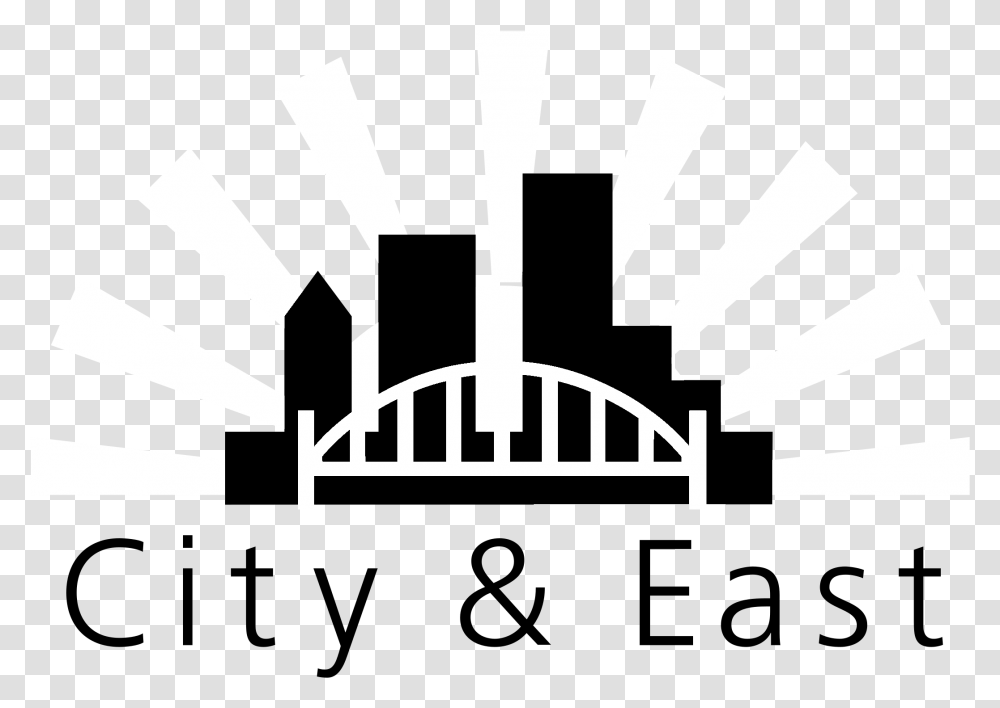 City And East Real Estate Logo Black And White Real Estate, Architecture, Building, Stencil, Urban Transparent Png