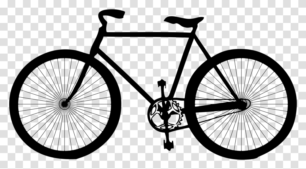 City Bicycle Cycling Silhouette Download, Gray, World Of Warcraft Transparent Png