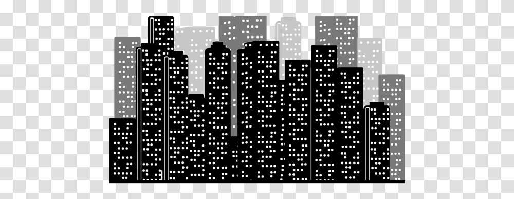City Block Skyline Gedung Vector, Pac Man Transparent Png
