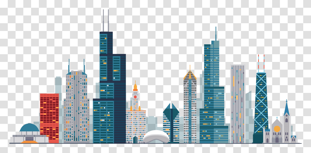 City Buildings Clipart City Building Vector, High Rise, Urban, Metropolis, Architecture Transparent Png