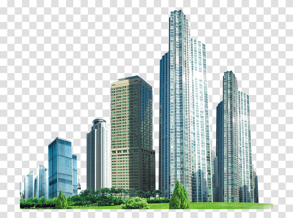 City Buildings High Rise Building, Urban, Grass, Plant, Architecture Transparent Png