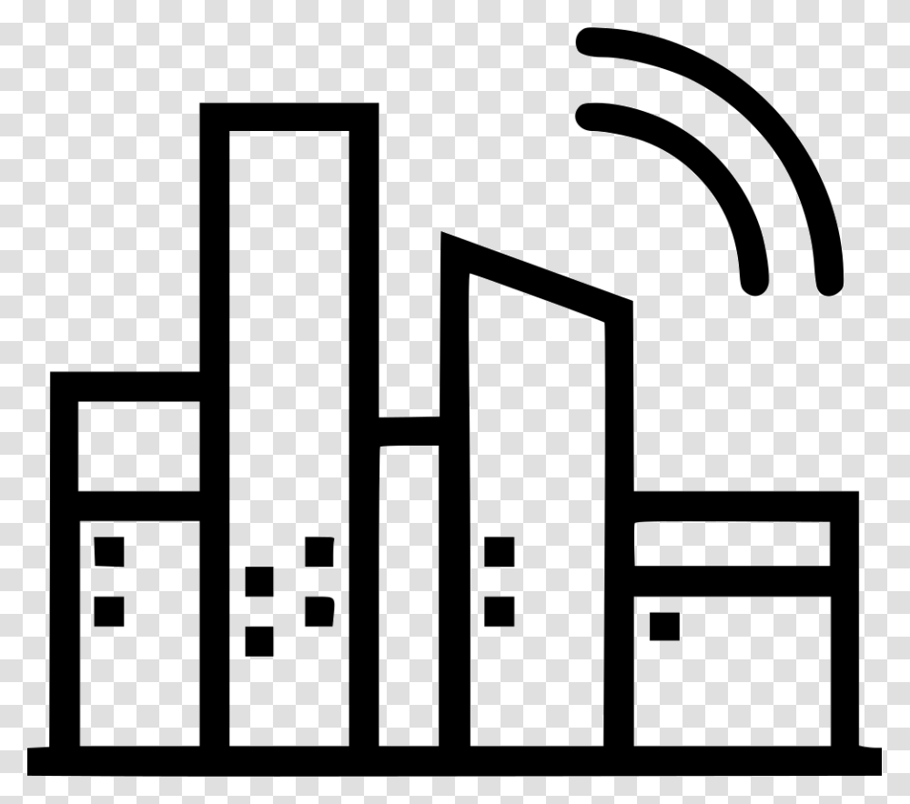 City Buildings Signal Wireless Icon Free Download, Number, Stencil Transparent Png
