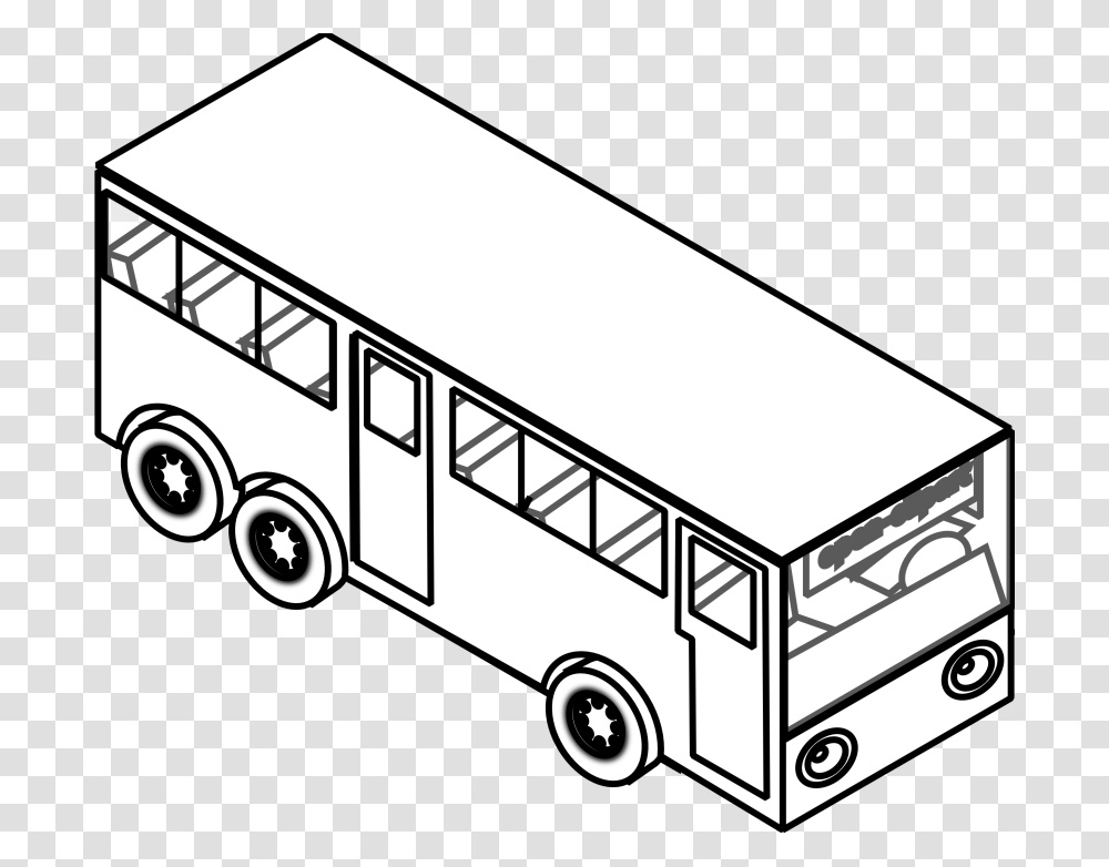 City Bus Clipart Black And White, Vehicle, Transportation, Van, Minibus Transparent Png