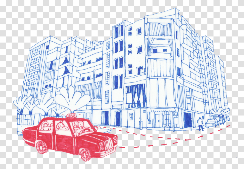 City Car, Vehicle, Transportation, Drawing Transparent Png