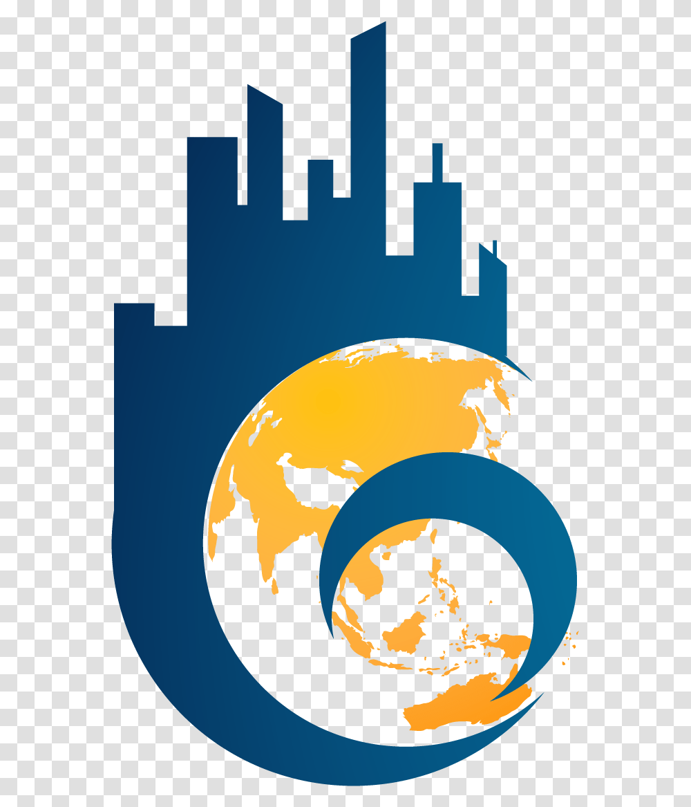 City Icon Asia Pacific On Globe, Poster, Advertisement, Flyer, Paper Transparent Png