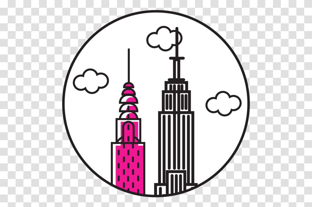 City Icons Pink 03 Illustration, Stencil, Number Transparent Png