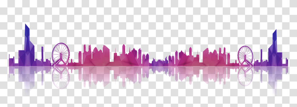 City In Pink And Purple, Plant, Rug Transparent Png