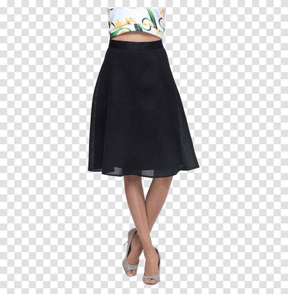 City Life Black Midi Skirt A Line, Dress, Person, Female Transparent Png