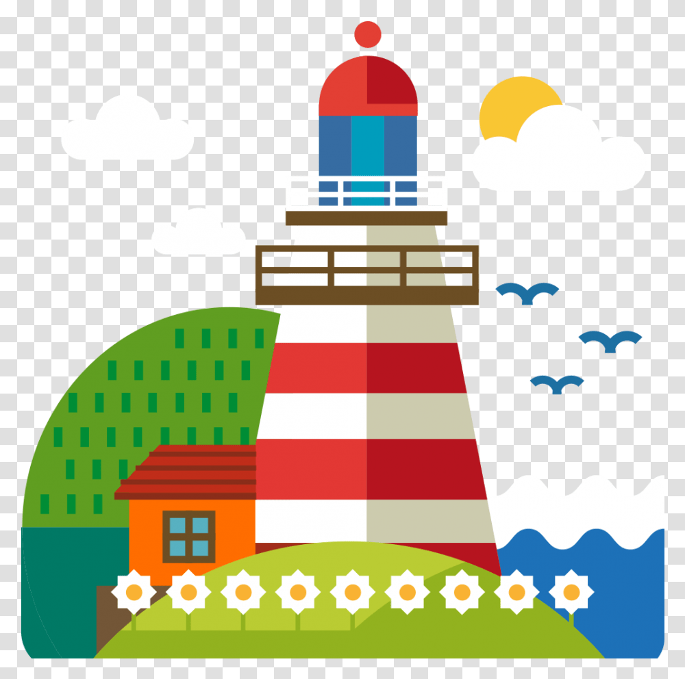 City Lighthouse Cartoon Free Photo Clipart Ship Light House Cartoon, Tower, Architecture, Building Transparent Png