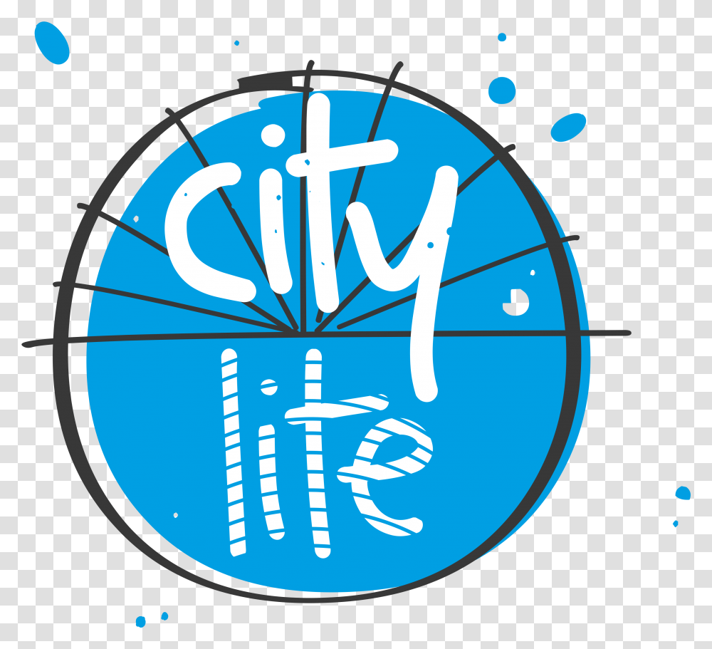 City Lite Logo 2016 Original Cute City Blue Cityhill Circle, Text, Clock Tower, Label, Symbol Transparent Png