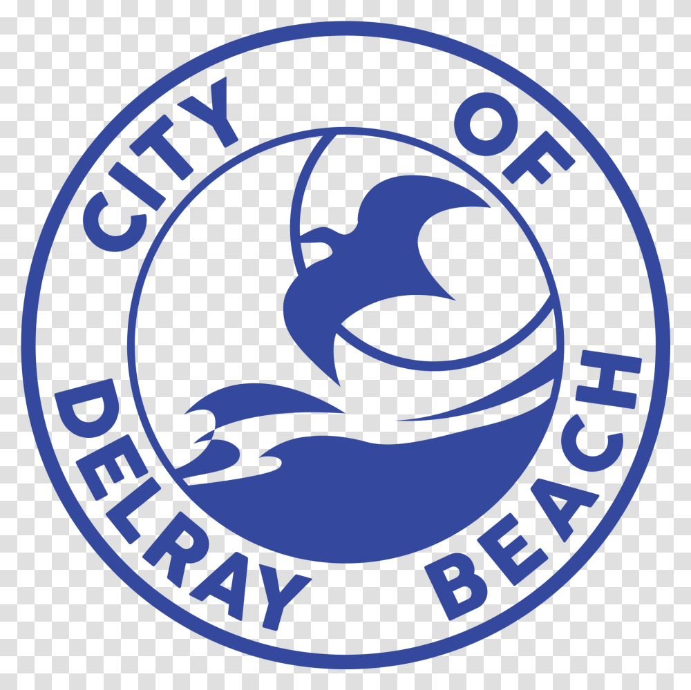 City Logos City Of Delray Logo, Symbol, Trademark, Text, Badge Transparent Png