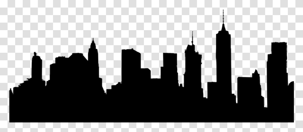 City Night Dark Sticker Friends New York Skyline, Gray, World Of Warcraft Transparent Png