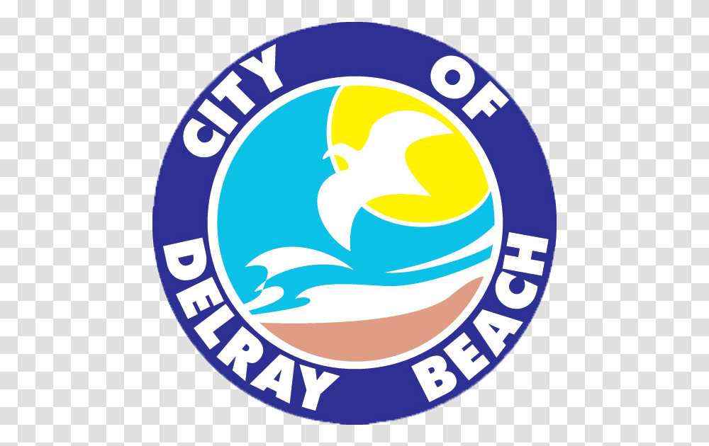 City Of Delray Beach Logo City Of Delray Beach Logo, Symbol, Trademark, Badge, Text Transparent Png