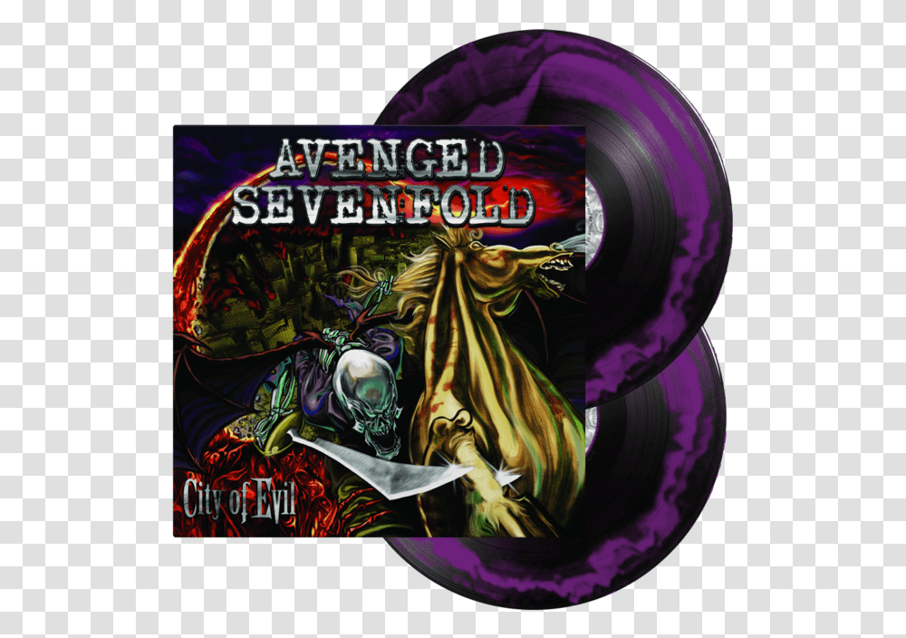 City Of Evil Download Avenged Sevenfold City Of Evil Vinyl, World Of Warcraft, Purple Transparent Png