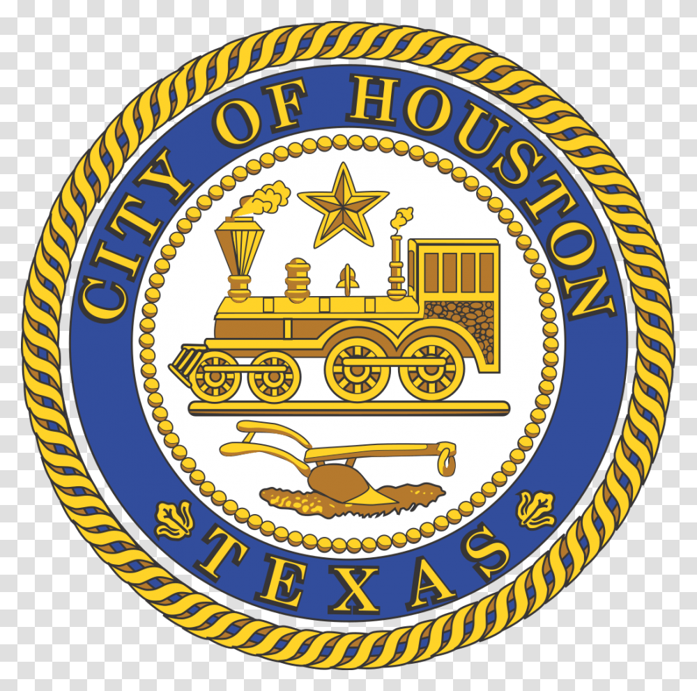City Of Houston Logo, Trademark, Badge, Emblem Transparent Png