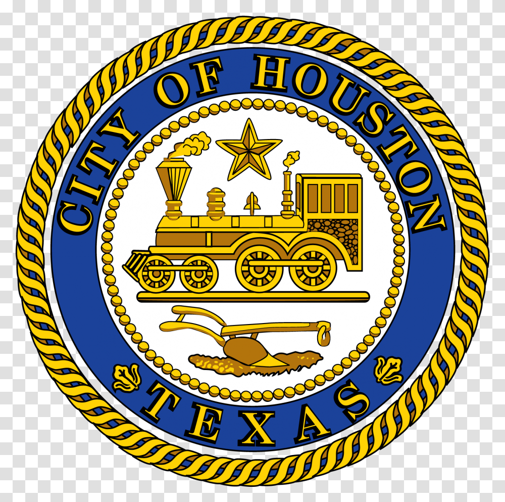 City Of Houston Texas Logo, Trademark, Badge, Emblem Transparent Png