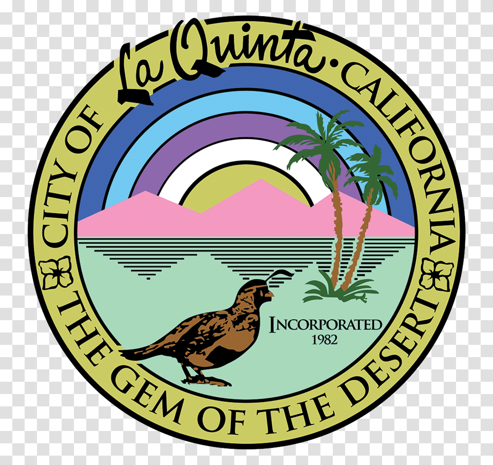 City Of La Quinta City Of La Quinta, Logo, Symbol, Trademark, Bird Transparent Png