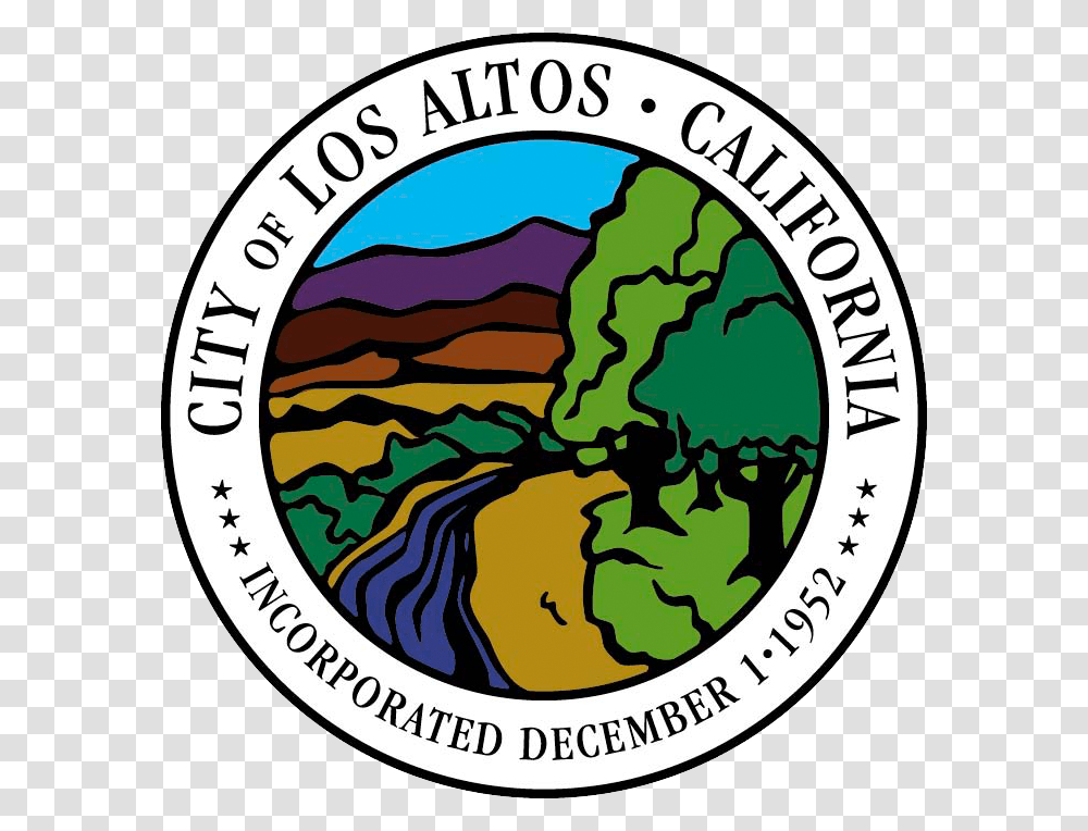 City Of Los Altos, Logo, Label Transparent Png