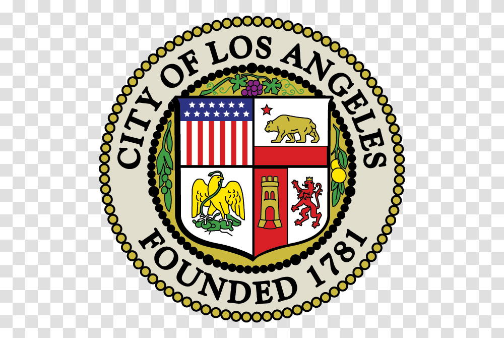 City Of Los Angeles Symbol, Logo, Trademark, Badge, Emblem Transparent Png