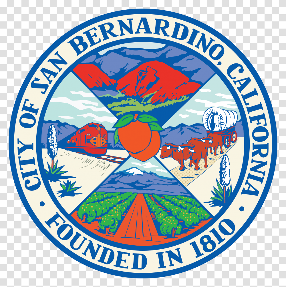 City Of San Bernardino Careerslogo ImageTitle City Seal Of San Bernardino, Trademark, Emblem, Badge Transparent Png